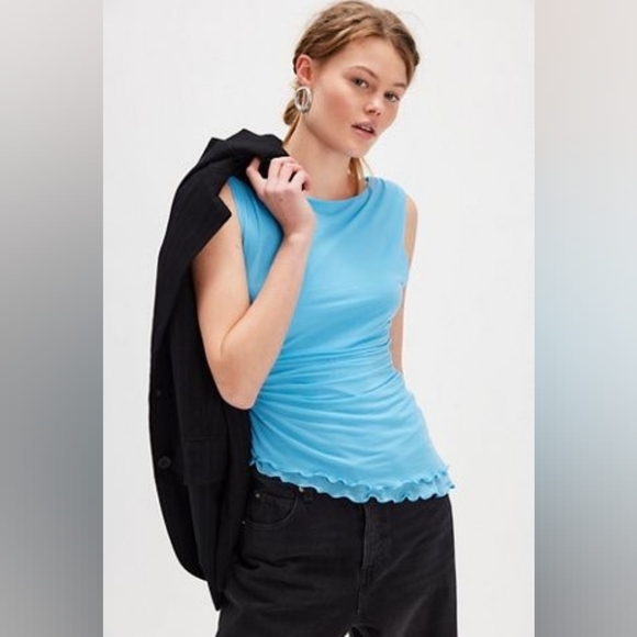 Free People Tops - NWOT Free People Ash Knit Top In Blue